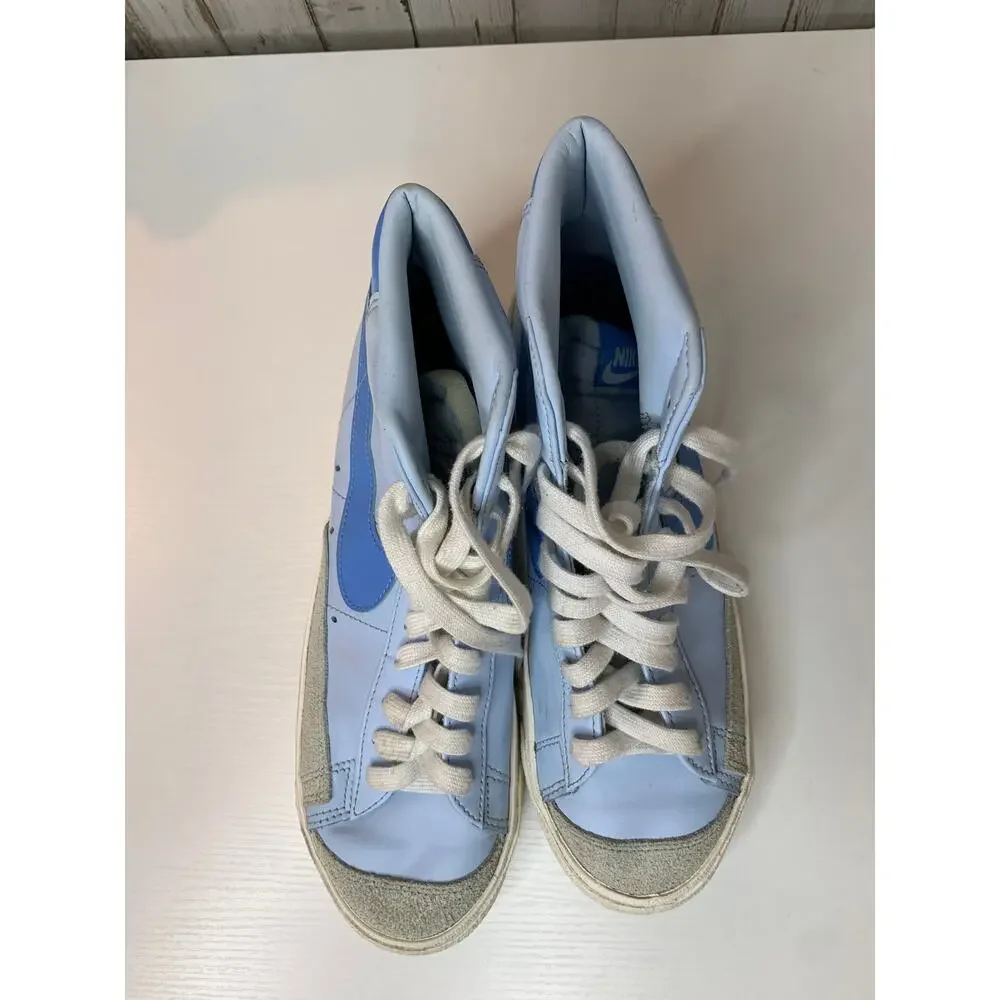 Nike Blazer Mid '77 Vintage Men's High Top Sneakers Blue Size 9